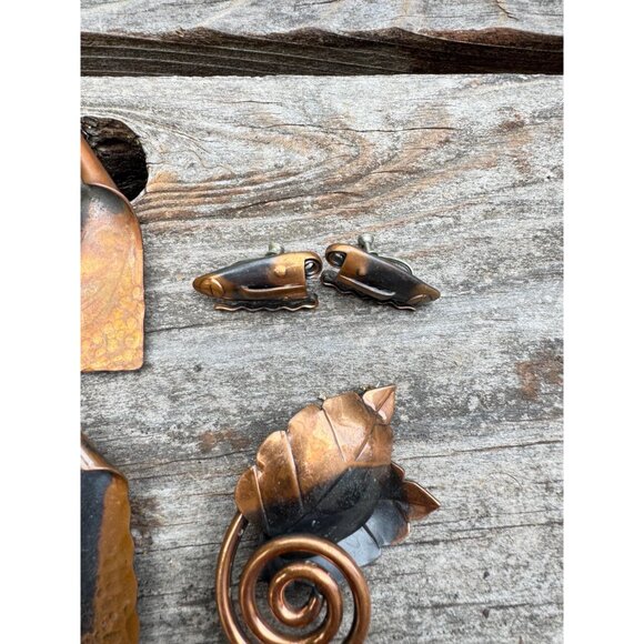 Rebajes Jewelry Collection - Vintage 1950s Modernist Designer Copper - 13 Pieces - Picture 6 of 10